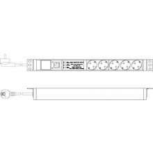 Digitus PDU 1HE 5x Schuko 16A Ausgänge...