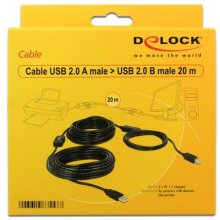 Delock USB Kabel A -> B St/St 20.00m aktiv...