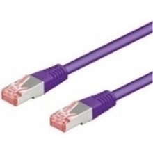 Goobay CAT 6 S/FTP CU 0,5m Violet