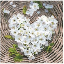 Herlitz napkin 33/3/20 flower heart