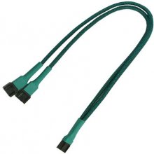 Nanoxia Kabel 3-Pin Y-Kabel, 30 cm, grün