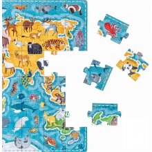 Puzzle 60 elements Puzzlove - World Map...