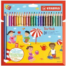 Stabilo Coloring Pencils, Trio, Thick, 24...