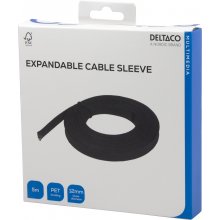 DELTACO Nylon net cable tube,OD12 mm, 5 m...