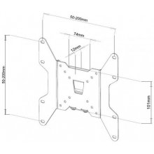 Techly Wall mount for TV LCD/L ED 13-37inch...