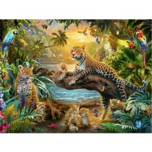 Ravensburger Jigsaw Puzzle Leopard Family in...