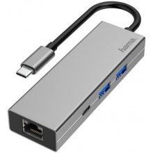 Hama Adap. USB-C pistik -> 2xUSB-A/USB-C/LAN