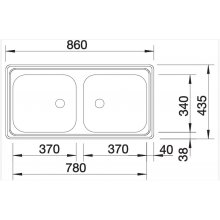 BLANCO TOP EZ 8 x 4 500372