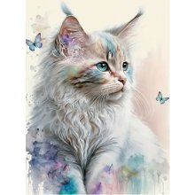 Norimpex Diamond Mosaic - White Cat