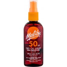 Malibu Dry Oil Spray 100ml - SPF50 Sun Body...