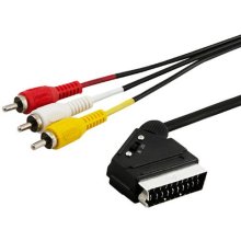 SAVIO CL-133 SCART cable 2 m SCART (21-pin)...