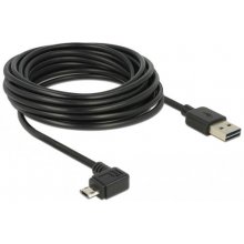 DeLOCK Easy USB 2.0 USB-kabel 5m Sort