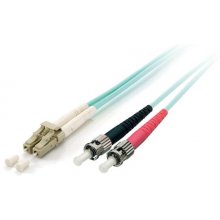 Equip LC/ST Fiber Optic Patch Cable, OM3, 3m