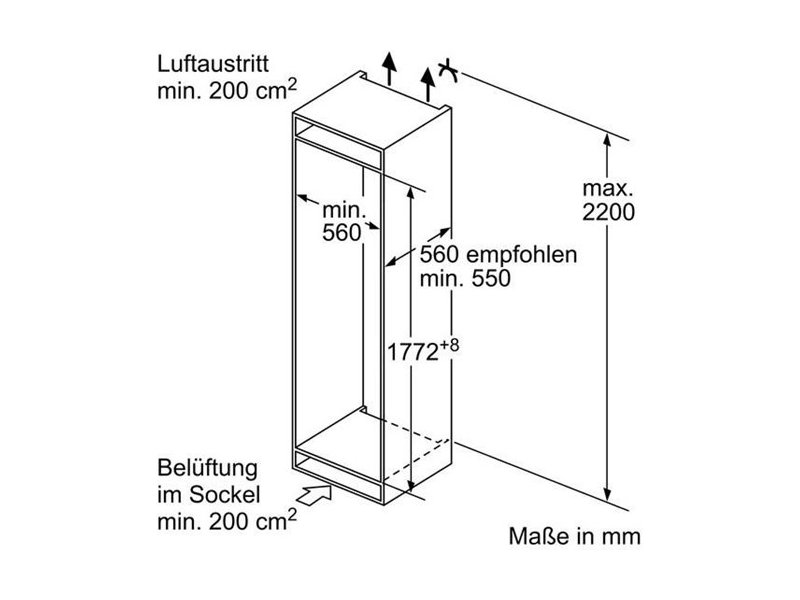 Siemens Ki86vvf30 Einbau Kuhl Gefrierkombination Eek A 01 Ee