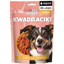 PAN MIĘSKO Squares Rabbit - dog treat - 100g