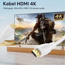 UNITEK HDMI Cable 2.0 4K 60Hz; whitel...