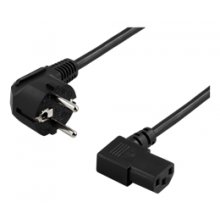 Deltaco grounded appliance cable, angled CEE...