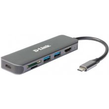 D-LINK 6-in-1 USB-C Hub with HDMI/Card...
