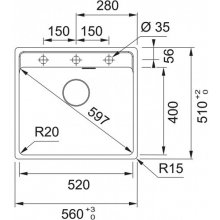 FRANKE Maris MRG 610-52, 114.0658.296