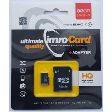 Флешка IMRO MICROSD10/32G UHS-3 ADP memory...