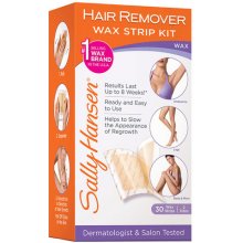 Sally Hansen Hair Remover Wax Strip Kit For...