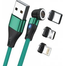 Realpower Magnetic cable 3 Amp,2m,grün mit...