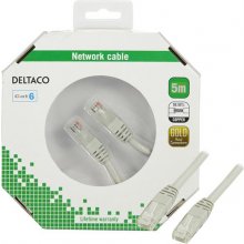 Deltaco кабель Cat6, 5m, 250MHz / TP-65-K