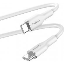 Puro Cable Soft USB-C/USB-C 1.5m, White