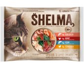 SHELMA kassieined liha-kala 4x85g lõhe...
