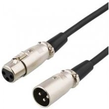DELTACO XLR audio cable, 3 pin ha - 3 pin...