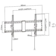 Gembird WM-90T-01 TV mount/stand 2.29 m...