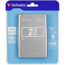 Verbatim Store n Go 2,5 2TB USB 3.0 silver...