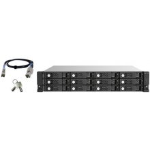 QNAP TL-R1220Sep-RP HDD/SSD enclosure Black...