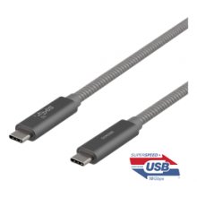 Deltaco USB-C SuperSpeed kaabel, 1m...