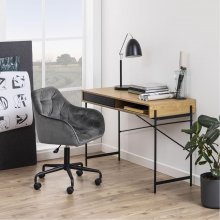 Home4you Desk chair BROOKE dark grey