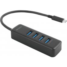 DELTACO USB-C hub, 5 Gbps, 4x USB-A, slim...