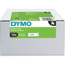 DYMO D1 Multipack - 9mm x 7m - Black auf...