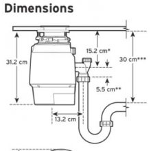 ISE Food waste disposer PREMIUM 550 EC