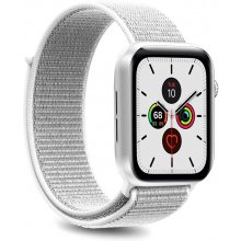 PURO Nylon band for Apple Watch 44mm, white...