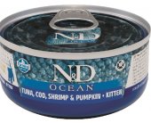 Farmina N&D OCEAN KITTEN Tuna, Cod, Shrimp &...