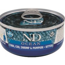 Farmina N&D OCEAN KITTEN Tuna, Cod, Shrimp &...