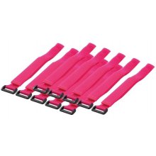 LOGILINK Wire Strap 500*20 mm, 10pcs, pink |...