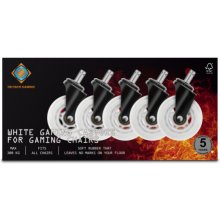 Deltaco Gaming Set of white casters for...