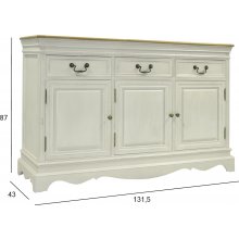 Home4you Kummut SAMIRA 131,5x43xH87cm...