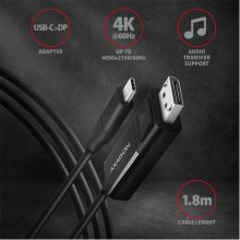 AXAGON Cable RVC-DPC USB-C on DispalyPort