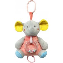 TULILO Music box peach-grey elephant 18 cm