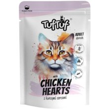 TufTuf TUF TUF with chicken hearts - wet cat...