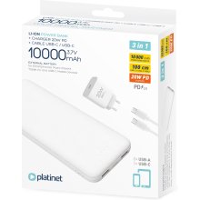 Platinet akupank + USB-laadja 10000mAh Kit...