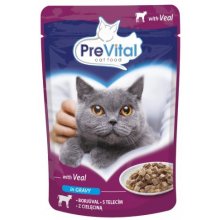 PREVITAL Veal in gravy - wet cat food - 100g