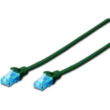 Digitus Patch cord U/UTP kat.5e PVC 3m green